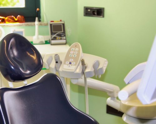 Una sala dello studio odontoiatrico del dentista Travaglini di Viterbo
